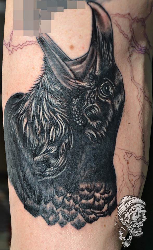 Tattoo Alicante - cuervo negro
