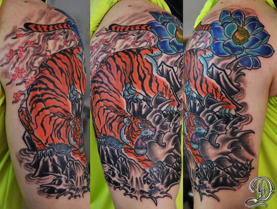 Tattoo Alicante - tigre color