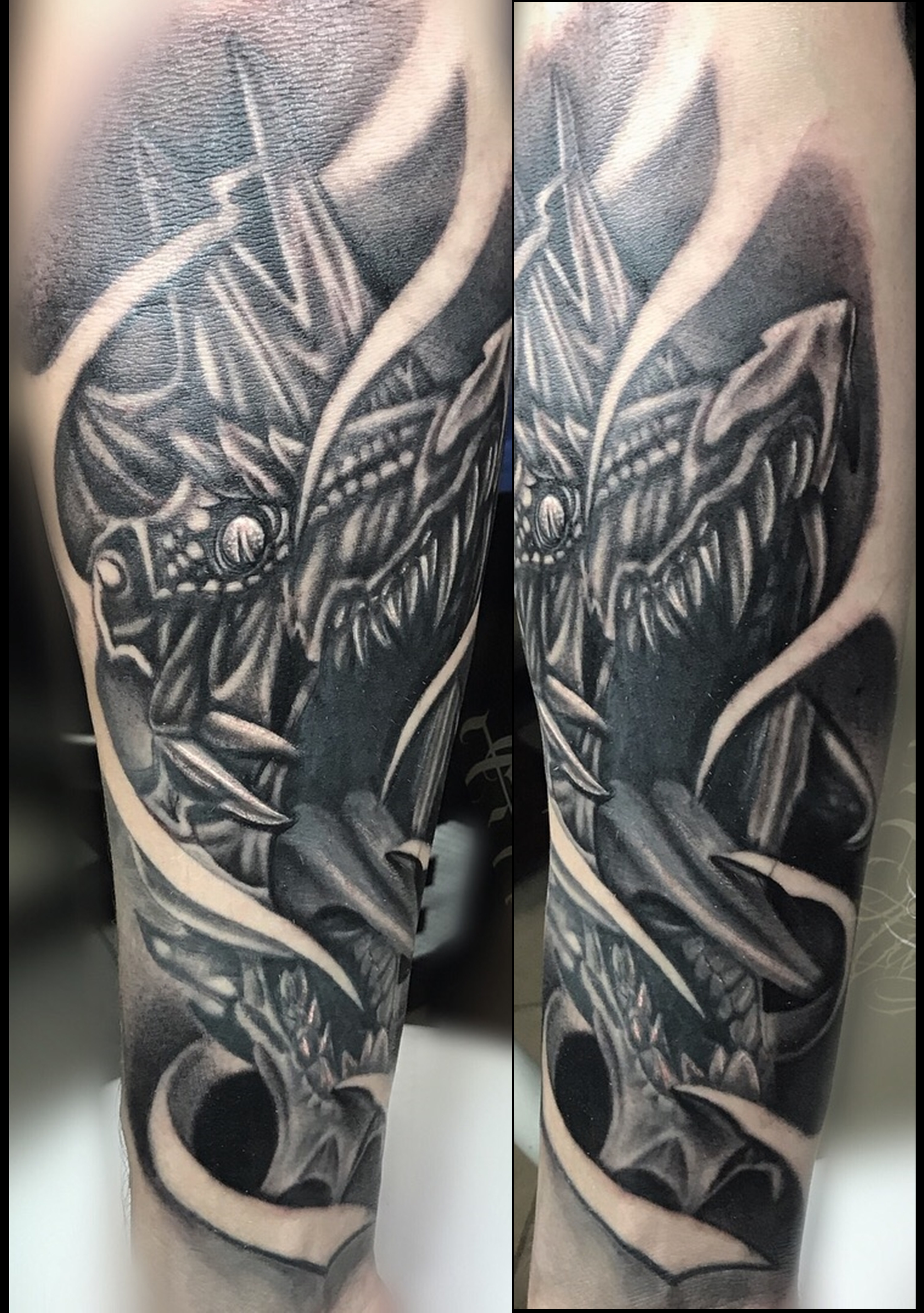 Tatuaje realizado por @diogoperin #dragondeagua #acuario #horoscopoacuario #tattoospain #tattooalicante #tattoosantapola